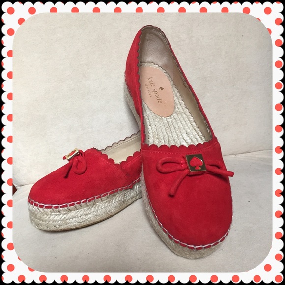 kate spade Shoes - ❌UNAVAILABLE❌Kate Spade red espadrilles
