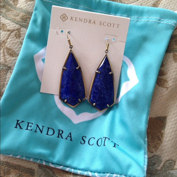 Kendra Scott Jewelry - 💥FINAL💥KENDRA SCOTT CAROLINE LAPIS EARRINGS! NWT