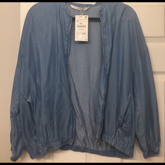 Zara Denim BomberJacket - Picture 4 of 4