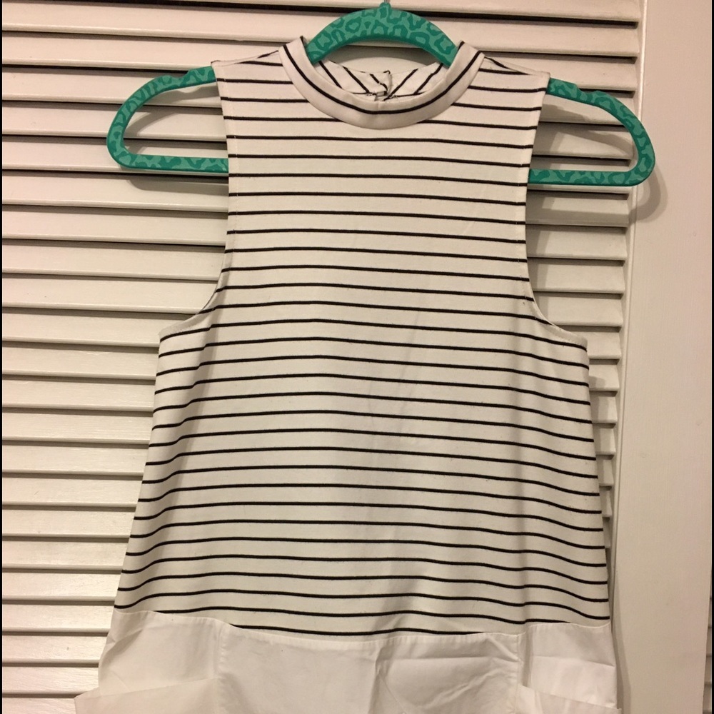 Vintage striped tunic with pockets, small