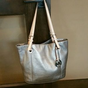 Michael Kors metallic tote