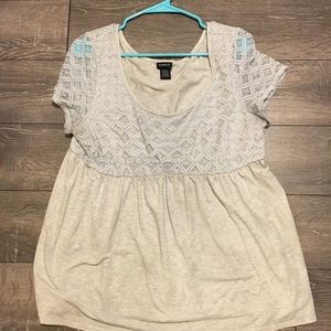 Size 1 Gray Torrid Blouse