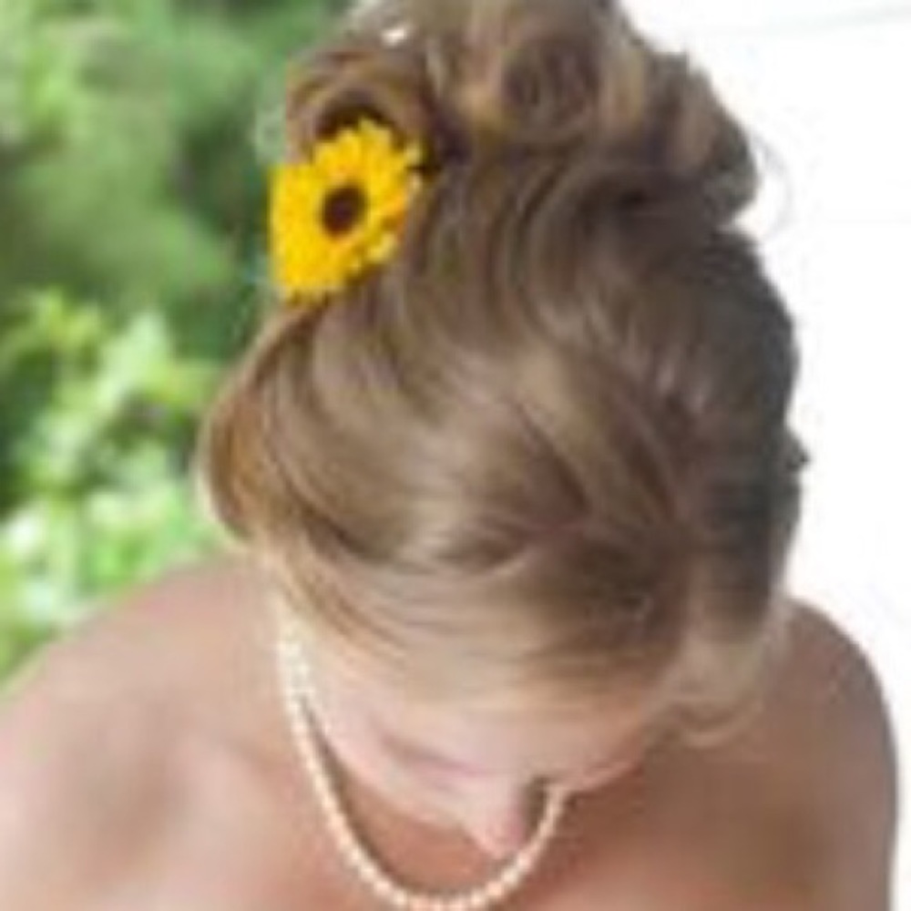 VINTAGE Sunflower w/Yellow Bloom & Greenery
