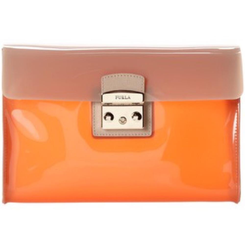 Furla Candy Vanilla Medium Pochette in Orange