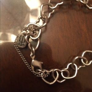 Heart charm bracelet