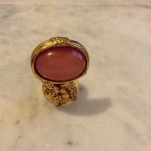 Gold Pink YSL Arty Ring (Rare)