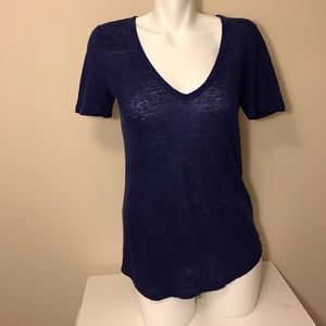 Banana Republic Linen V-Neck Tee