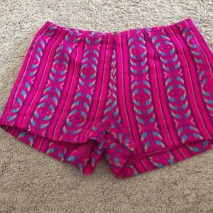 Pink Tribal Patterned Bethany Mota Shorts