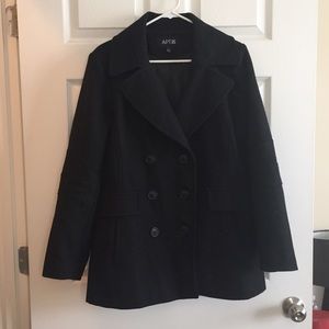 Black peacoat