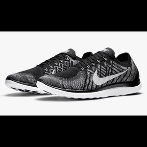 *NIKE* Free 4.0 Flyknit Black Wolf Gray
