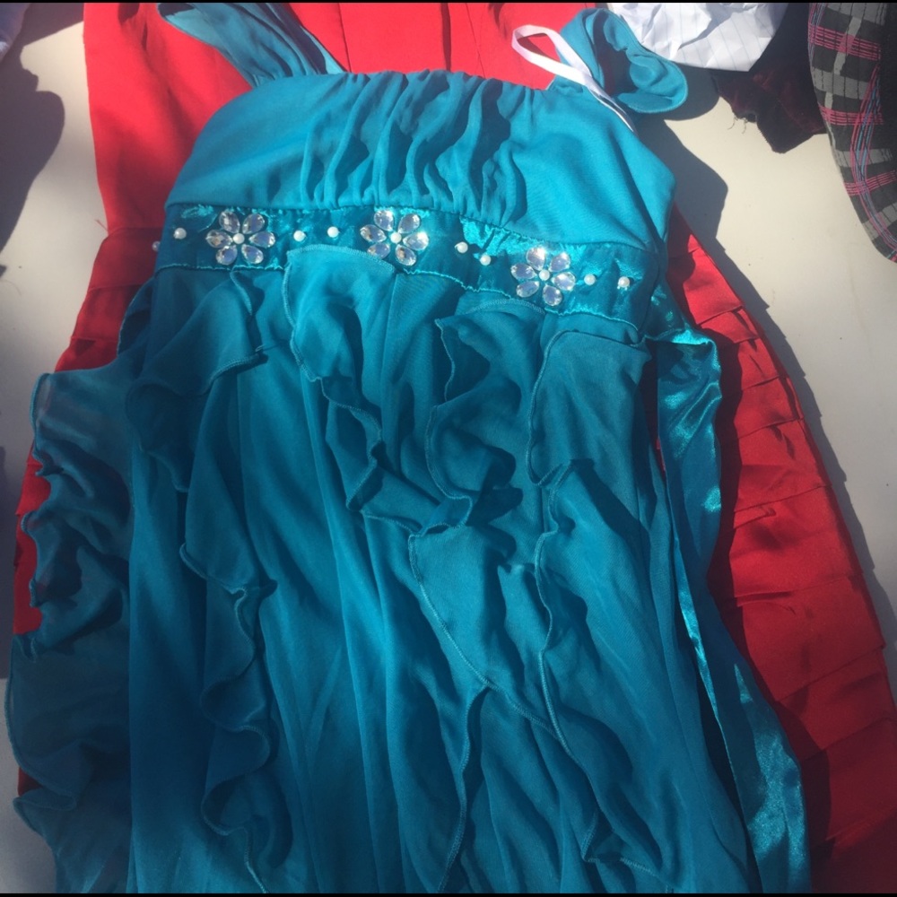 Little girls blue dress