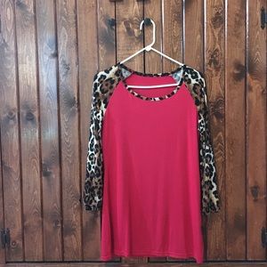 ❤Leopard & Red Tunic❤