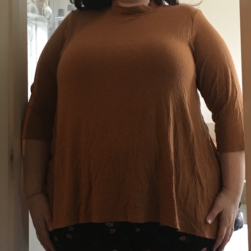 3xl ModCloth mock turtleneck sweater