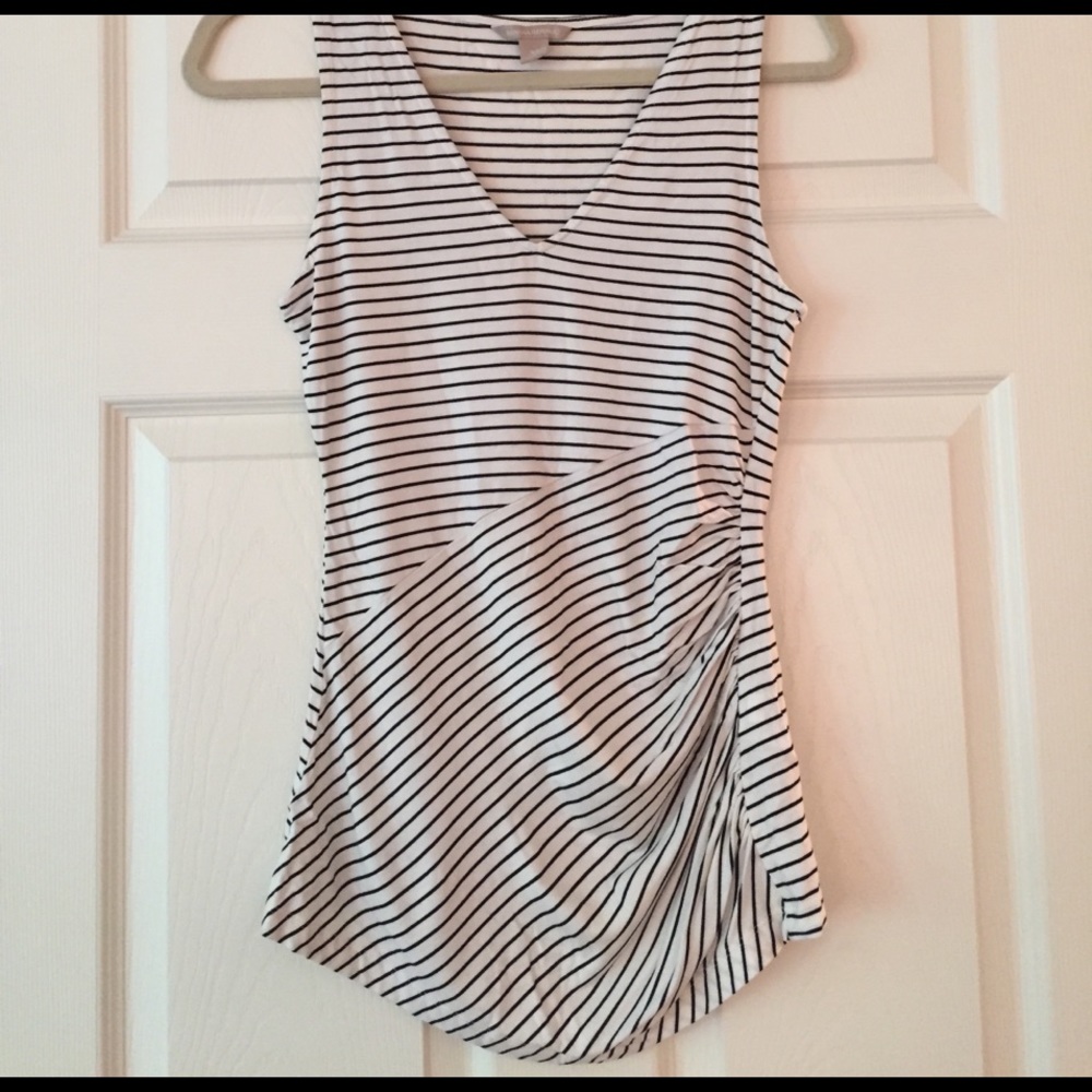 Black & White Striped Tank Top