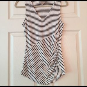 Black & White Striped Tank Top