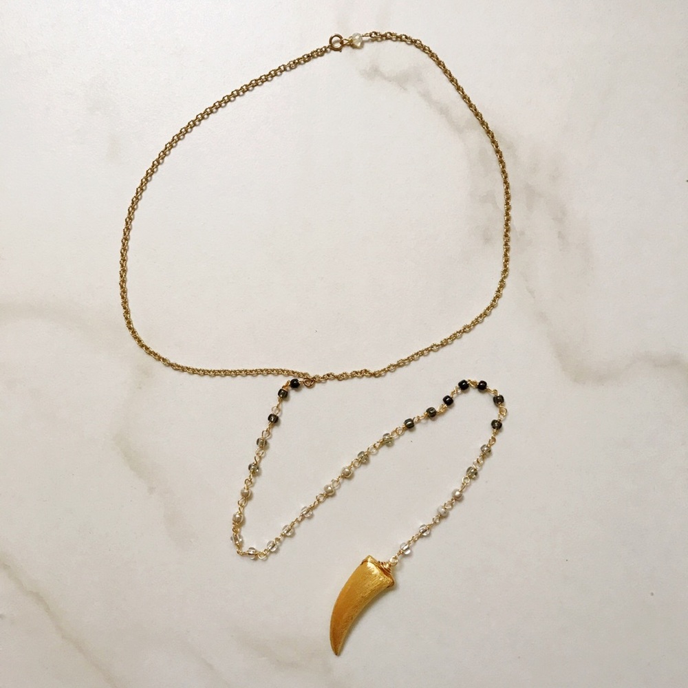 Horn necklace