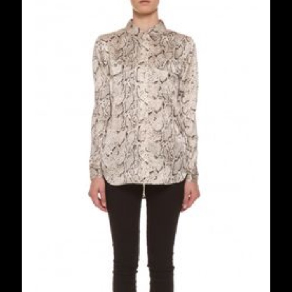 Equipment Slim Silk Signature Blouse