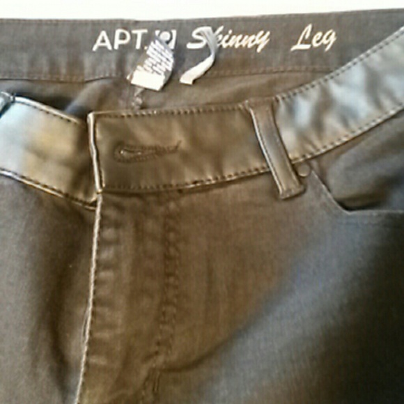 Faux Leather Black Jeans - Picture 4 of 7