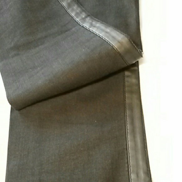 Faux Leather Black Jeans - Picture 2 of 7