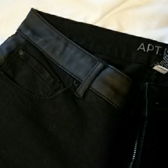 Faux Leather Black Jeans - Picture 7 of 7