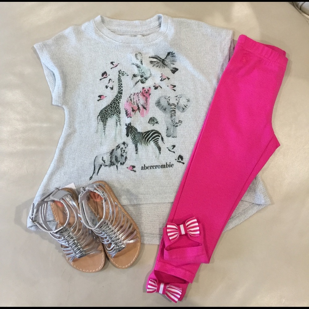 NWT Polo RL bow leggings Pink!