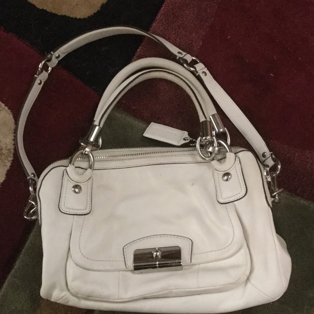 White handbag