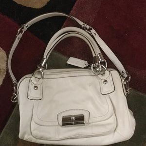 White handbag
