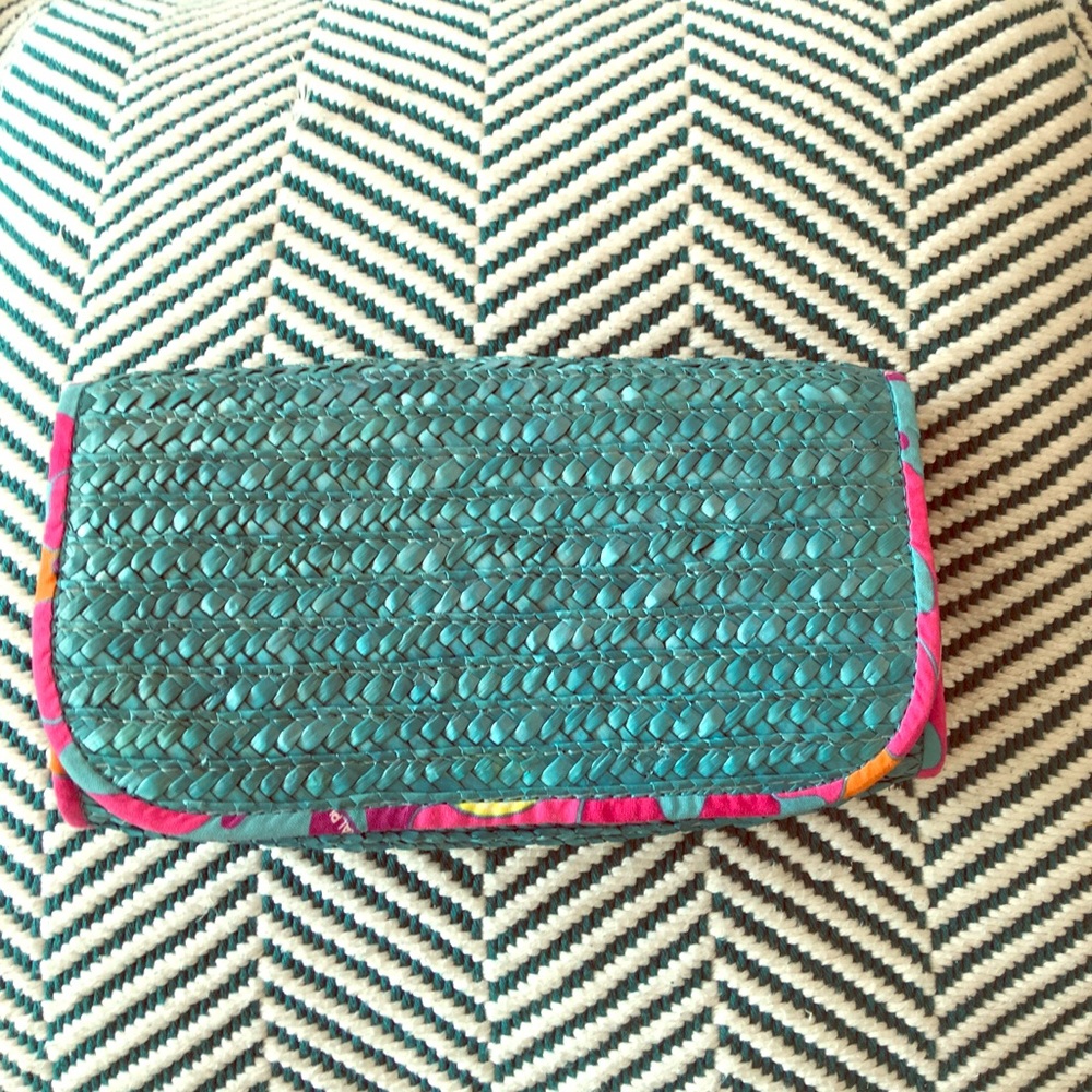 Ralph Lauren Straw clutch