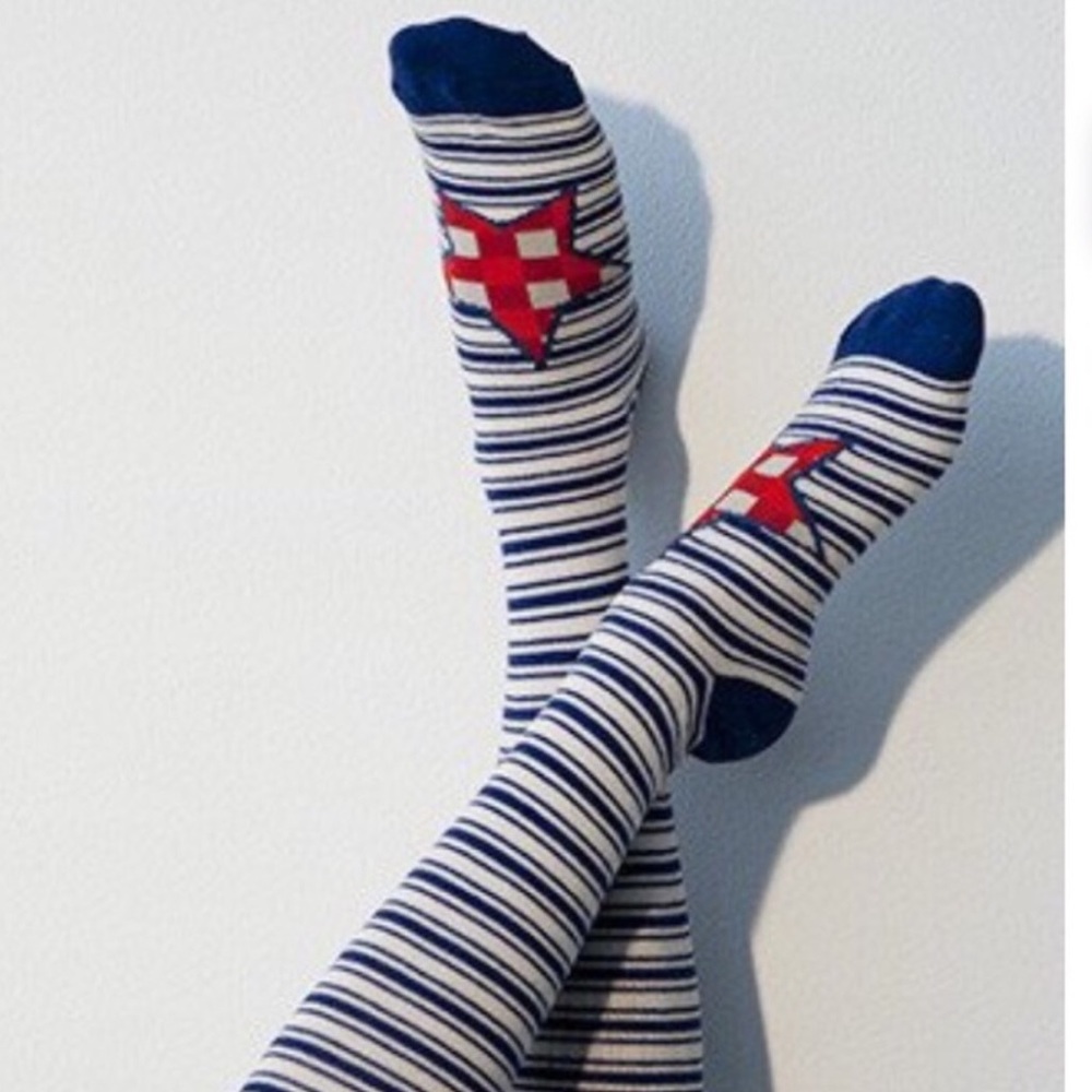 ⚜Peony & Moss Pinstripe Knee Socks⚜