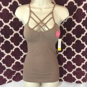 Brown Shapewear Spanx Camisole with Padded Bra