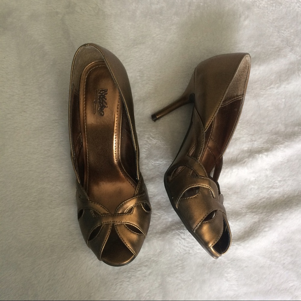 Copper peep-toe high heal 👠