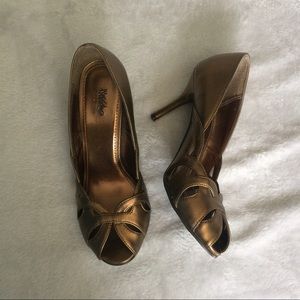 Copper peep-toe high heal 👠