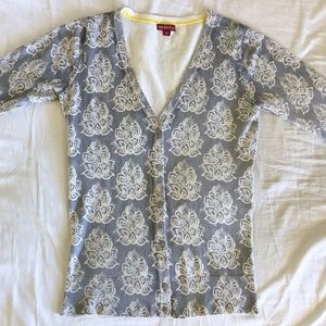 Merona Gray & Cream Cardigan BRAND NEW