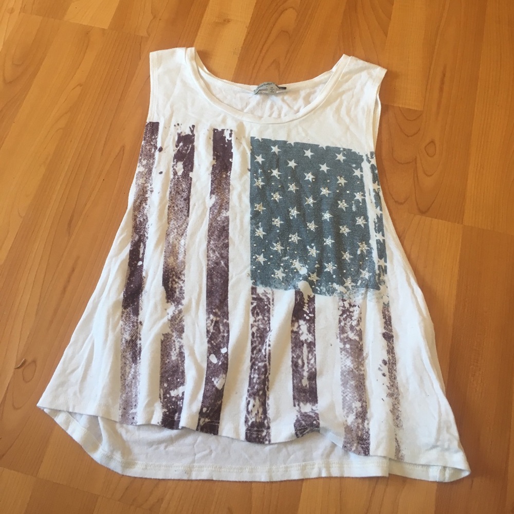 American flag crop top