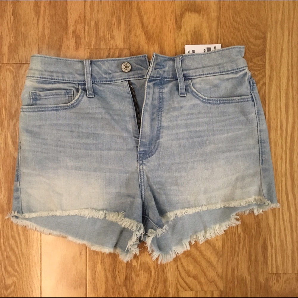 Abercrombie and Fitch jean high rise shorts