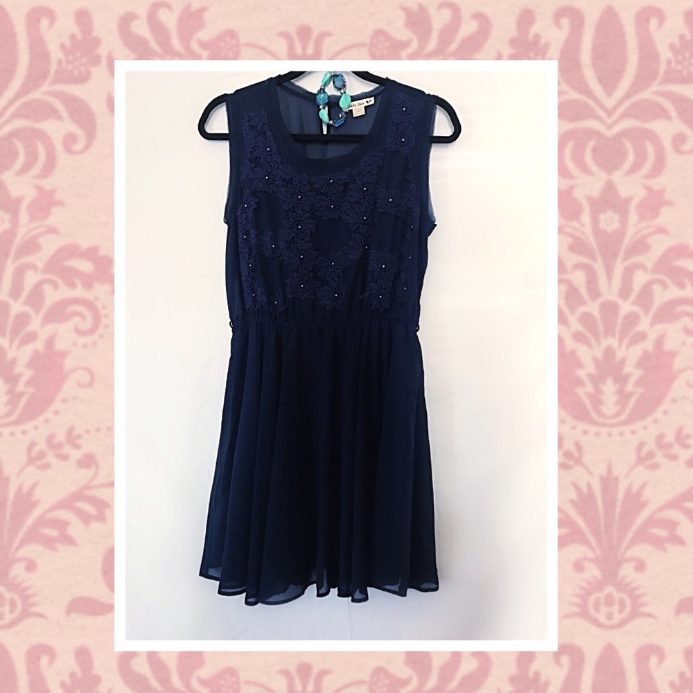 Double Zero Beaded Lace Dress, NWOT.