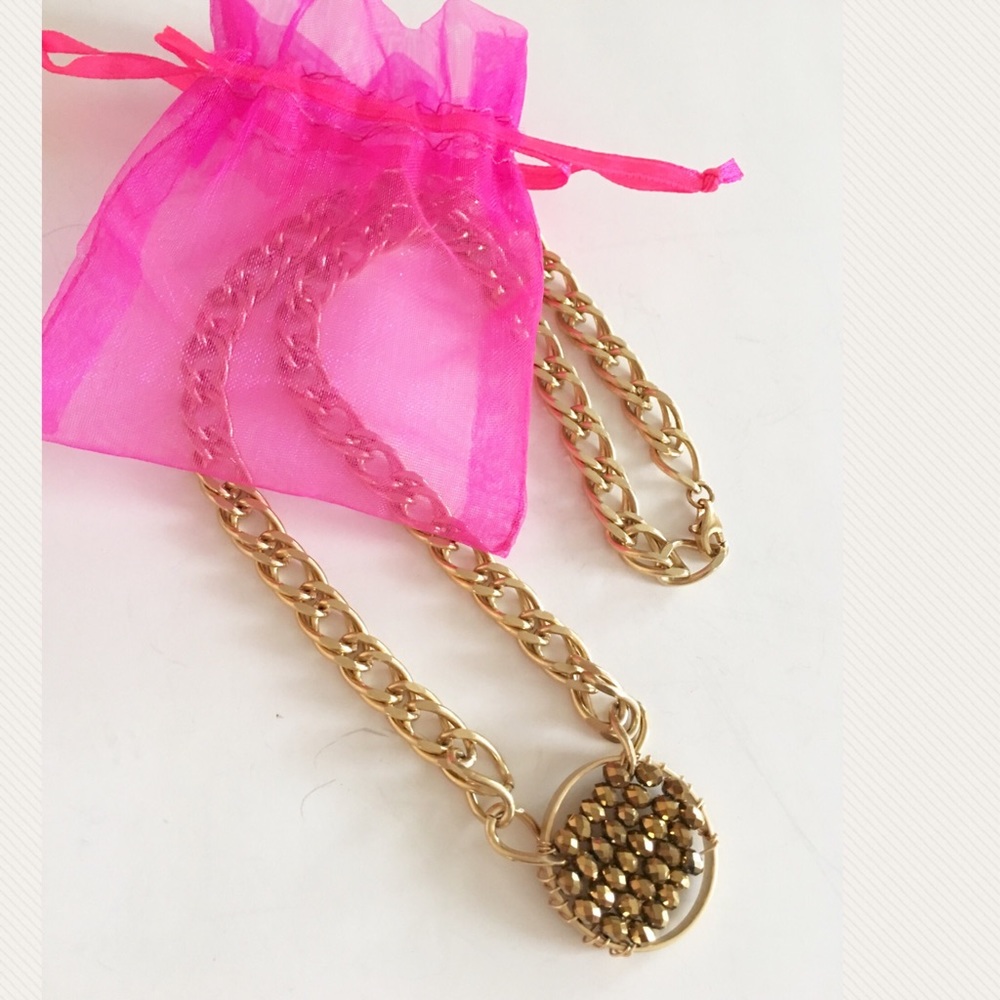 🆕 Gold Fashion Statement Necklace