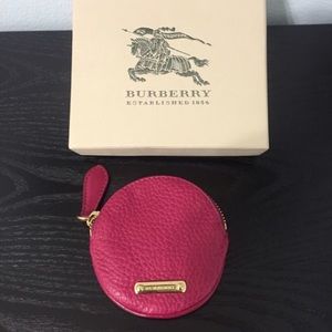 Burberry coin holder.