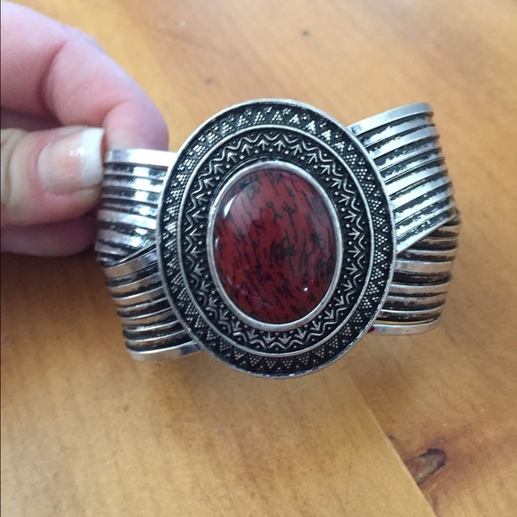 Premier Designs Jewelry - Red Stone Bracelet