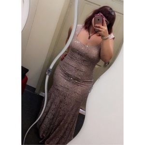 Dusty Rose prom dress