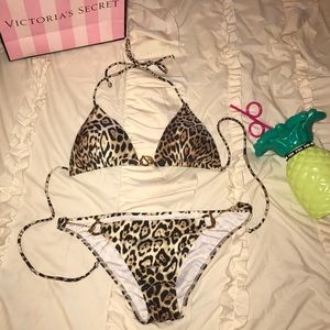 New Leopard print/gold Victoria's Secret Bikini