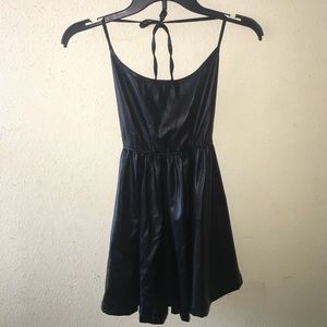 AA vegan leather skater dress