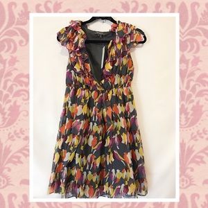 Multi Colored Silk Gracia Dress, NWT.