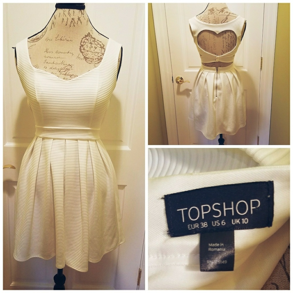 Topshop dress with Heart cut out.