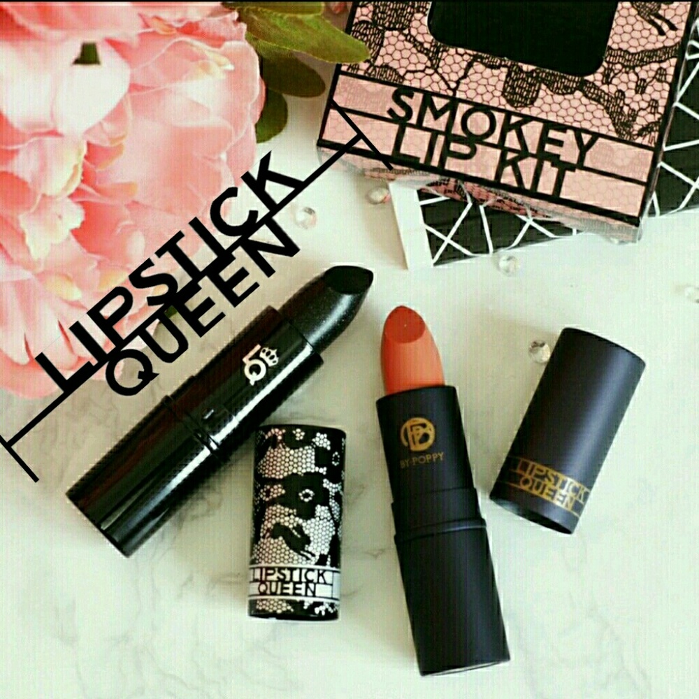 🔴Lipstick queen smokey Lip Kit black lace rabbit