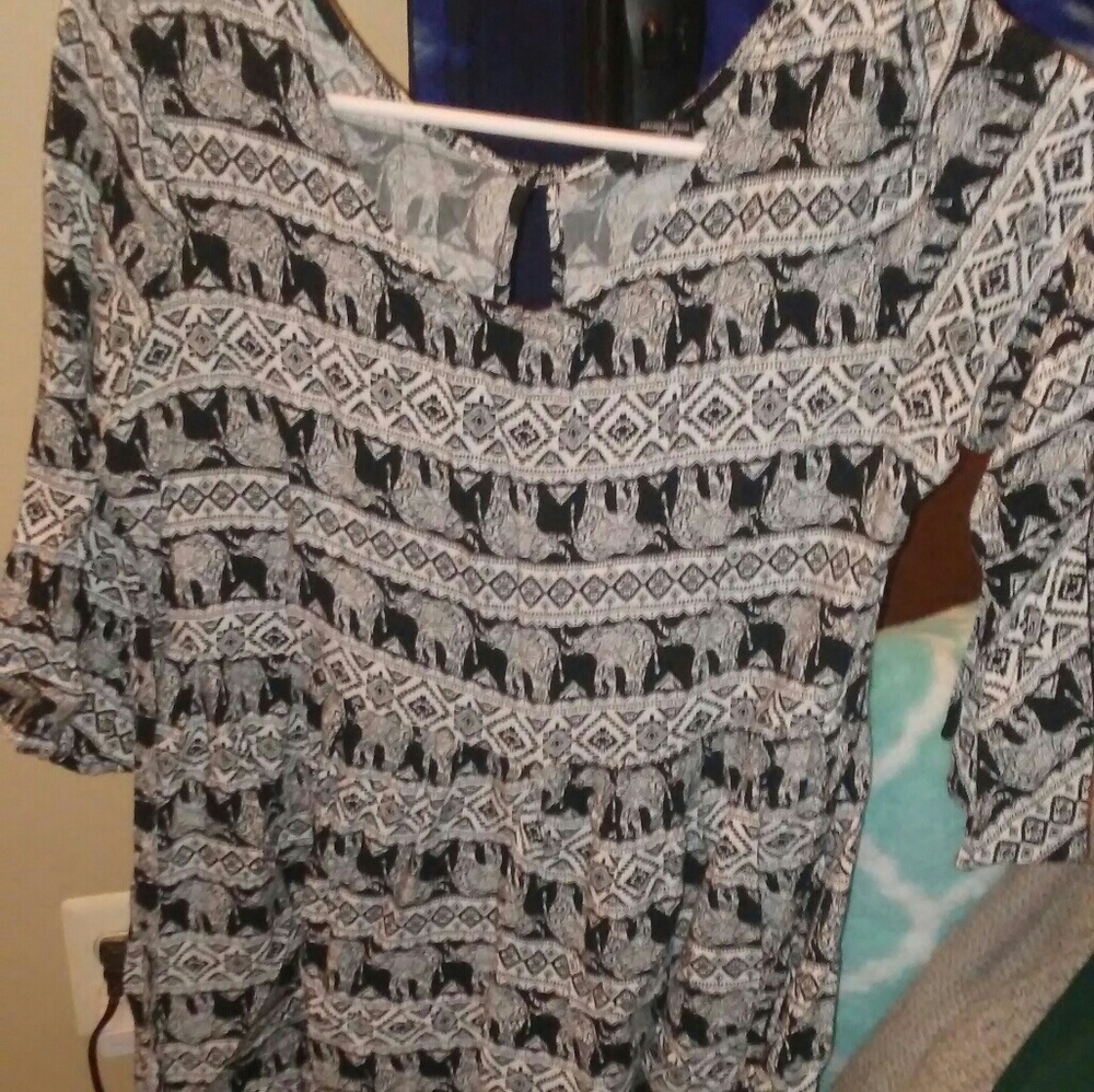 New Long Sleeve Flowy Summer Dress