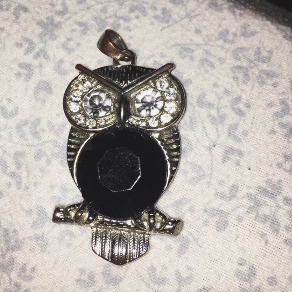 Bejeweled Owl Charm 🌙