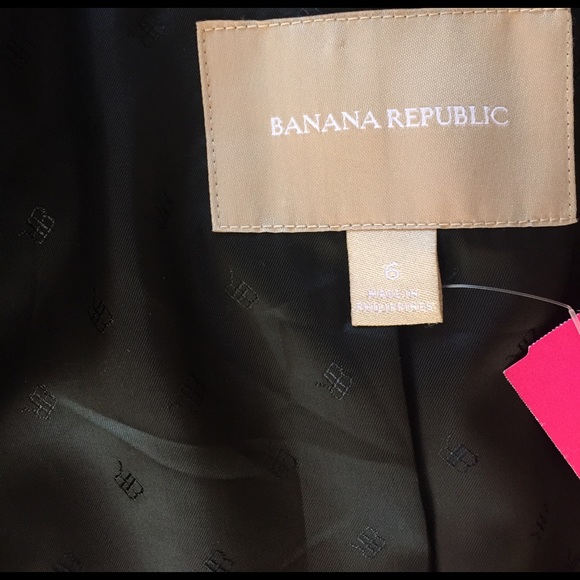 Banana Republic Gray Striped Blazer Sport Peacoat - Picture 2 of 5