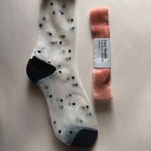 Sheer Patterned Sock w/ Lacey Shoelace Mini-Bundle