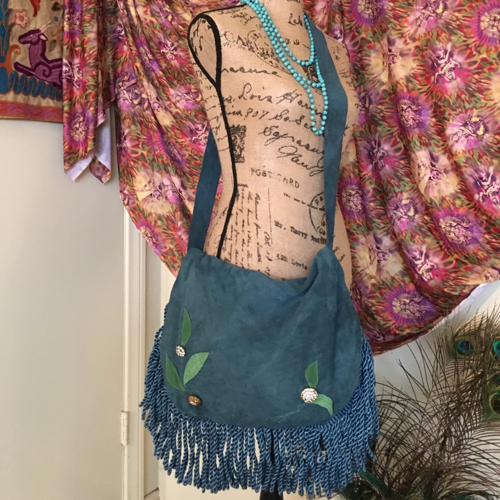 Hand made suede bag